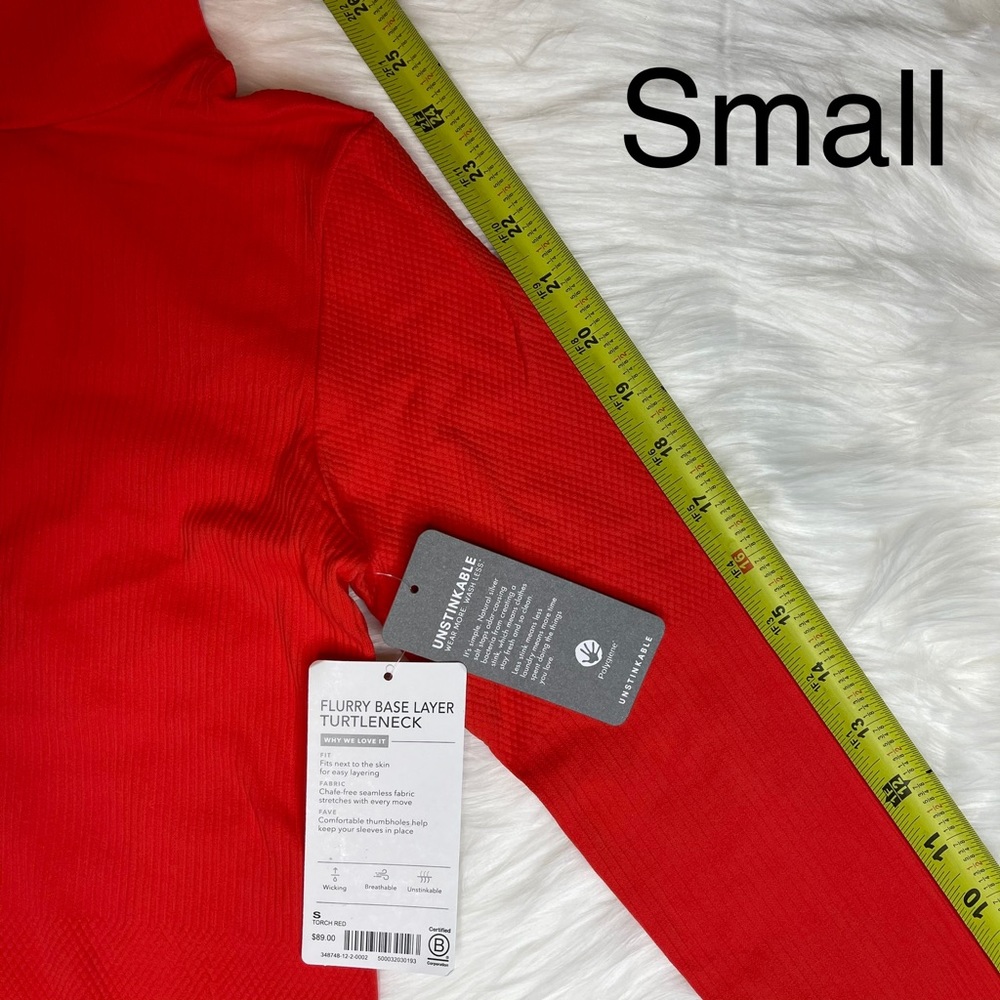 NWT Athleta Flurry Base Layer Turtleneck Torch Red - Picture 10 of 12